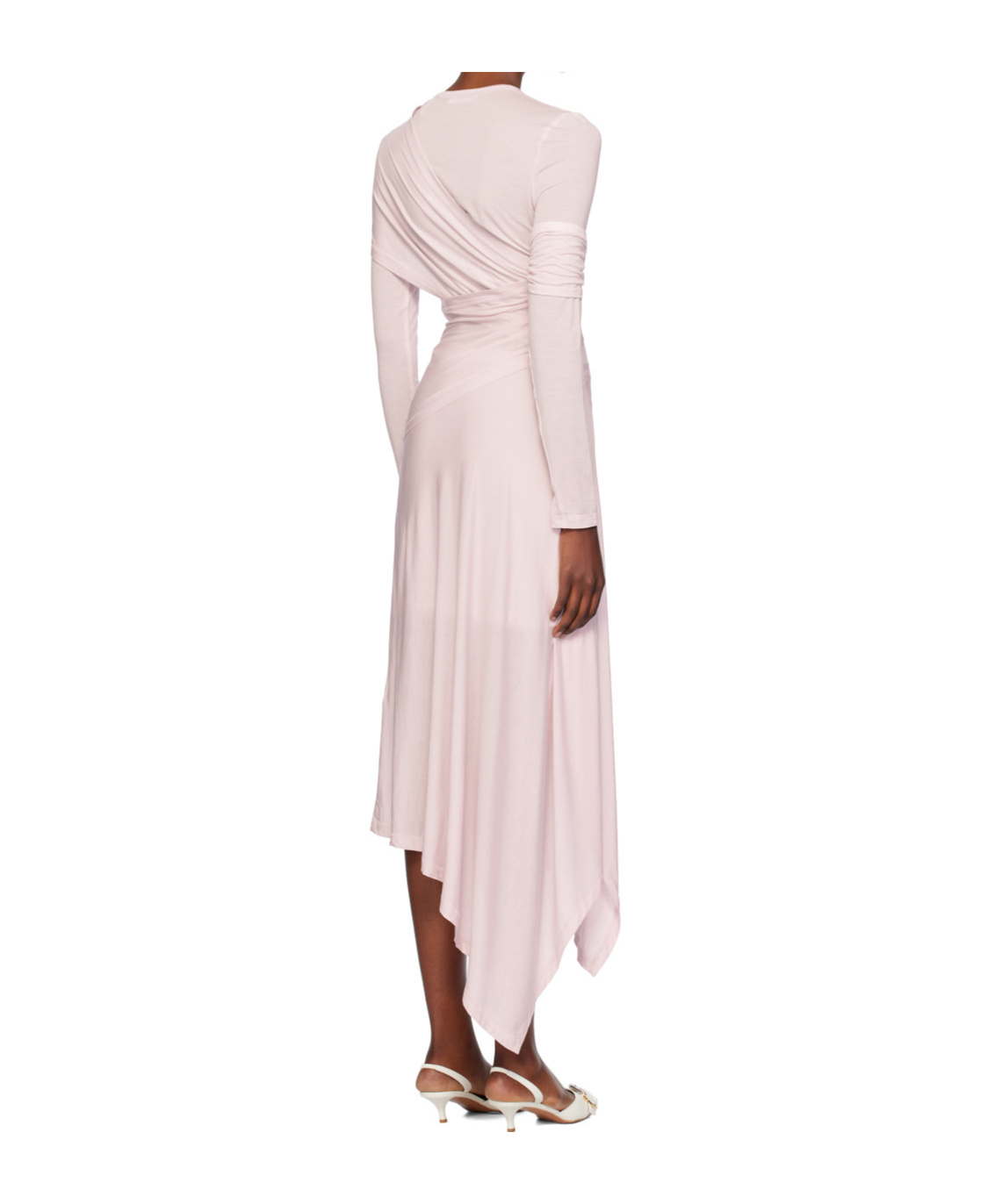 Helmut Lang Long-sleeved Dress In Pink