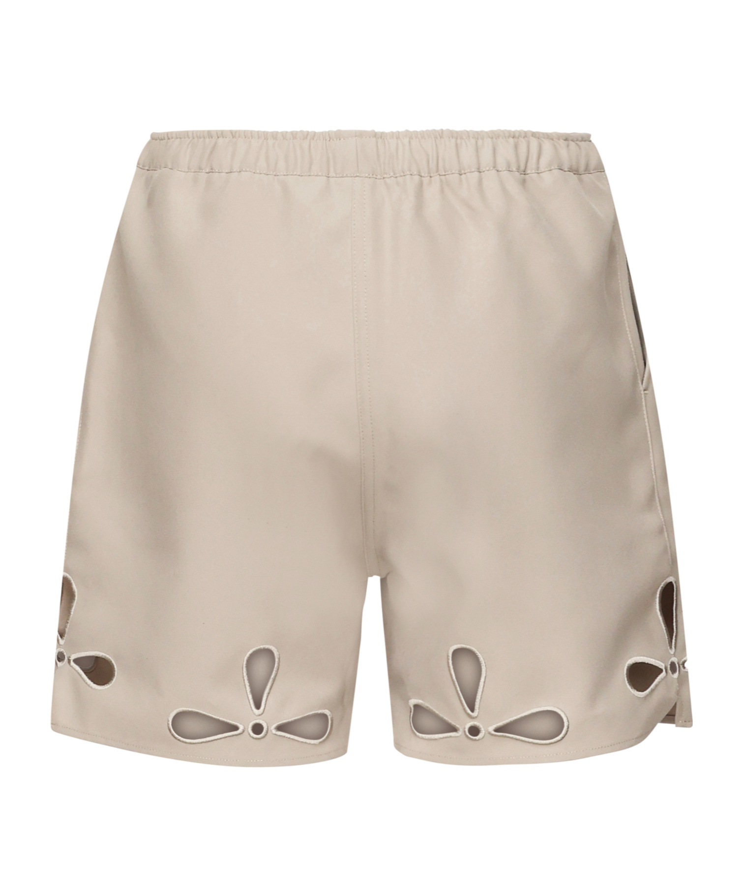 Coperni Elastic Waist Shorts In Nude