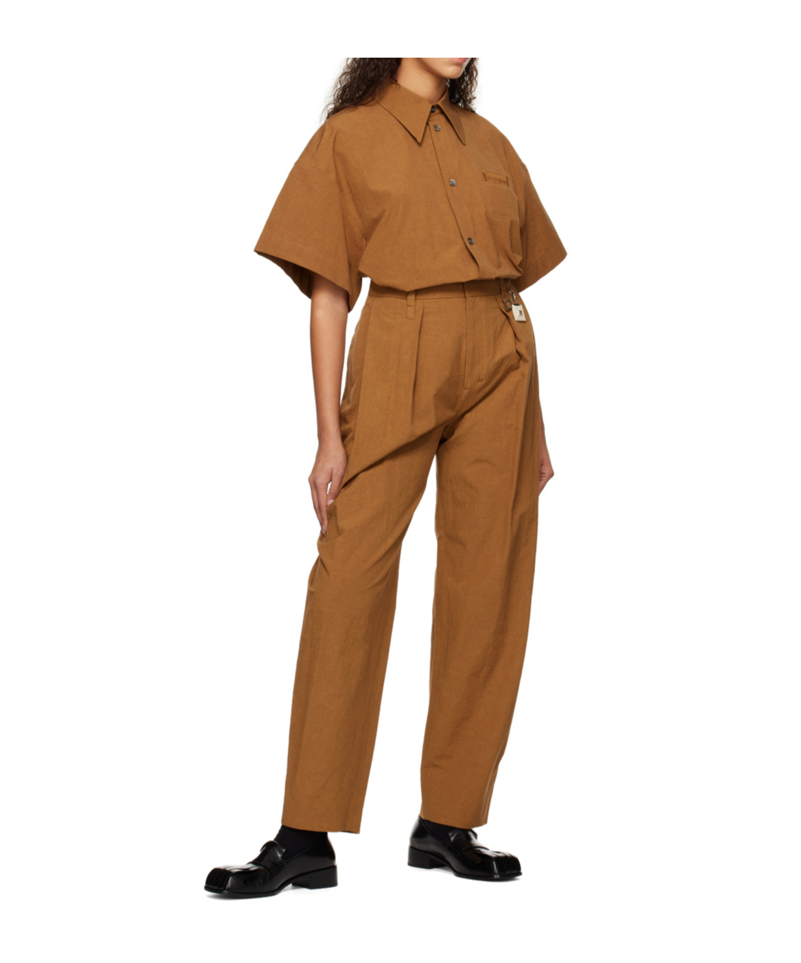 Shop Wooyoungmi Patch Shirt In Brown