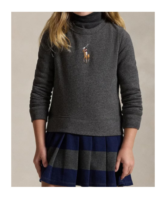 Polo Ralph Lauren Crew-neck Pleated Dress In Black