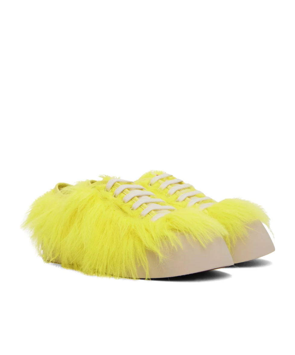 Marni Ssense Exclusive Yellow Pablo Sneakers In Yellow