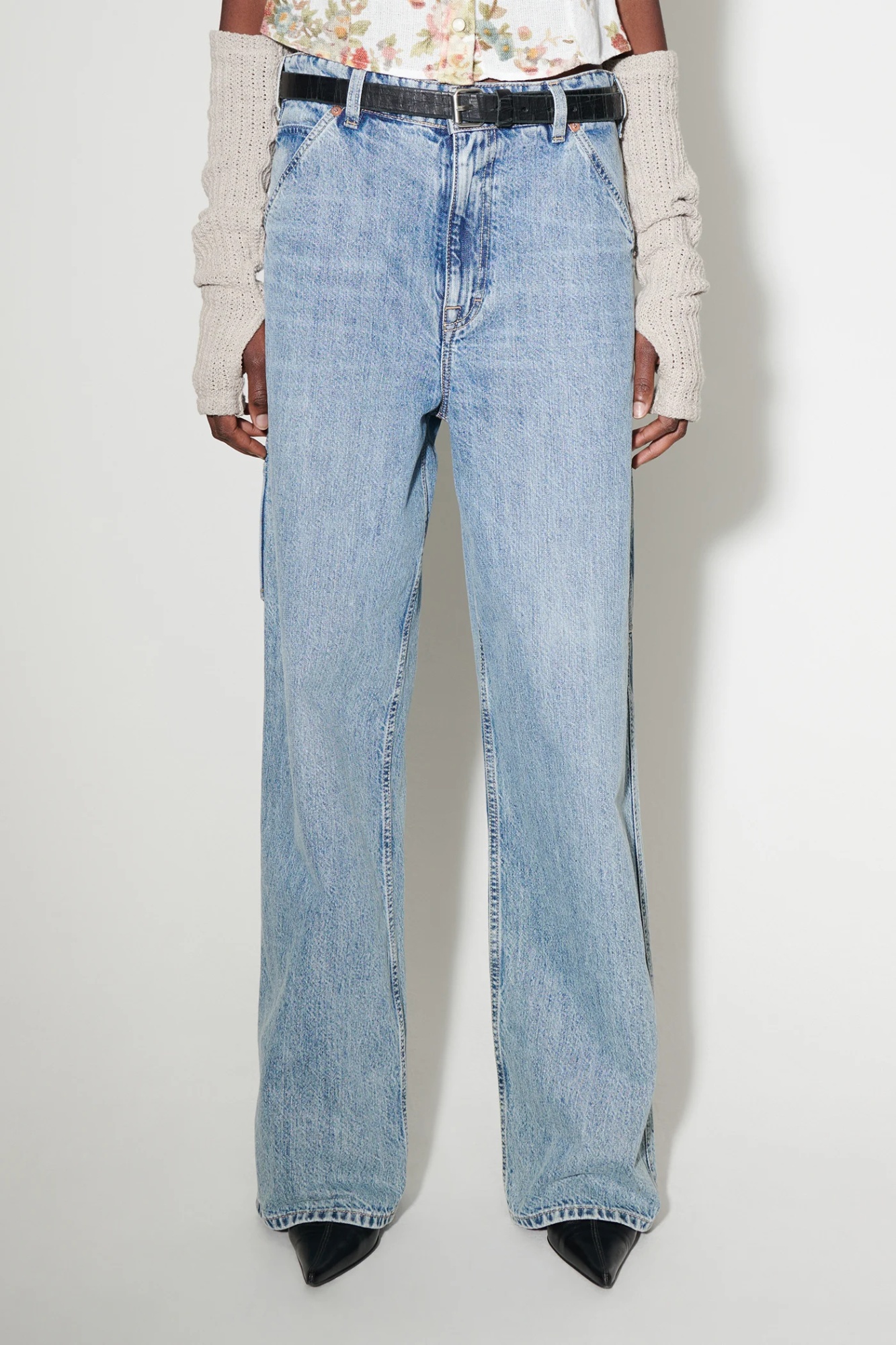 Our Legacy High-rise Wide-leg Jeans In Blue
