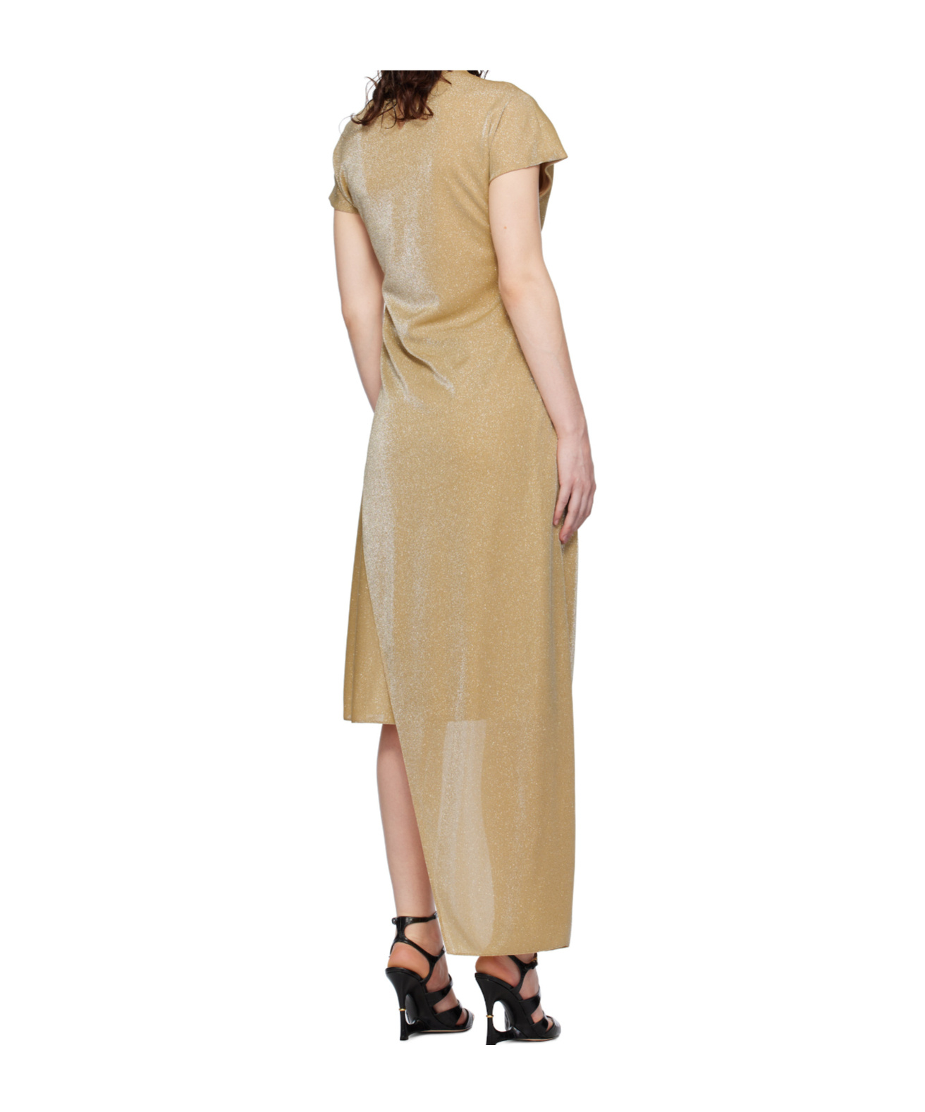 Shop Lanvin Short Sleeve Dress In Nude