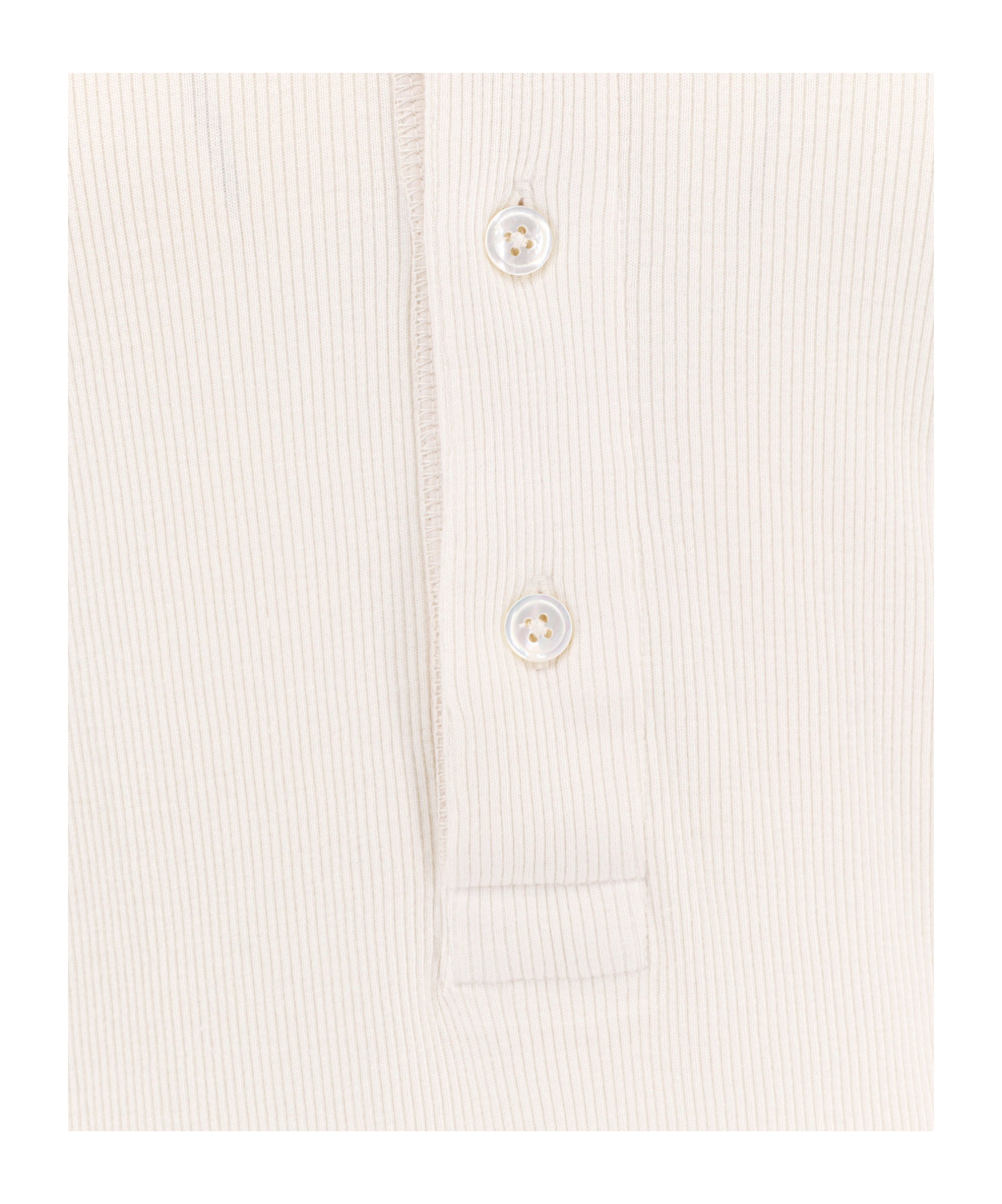 Tom Ford Slim-fit Ribbed Stretch Lyocell And Cotton-blend Henley T-shirt In White