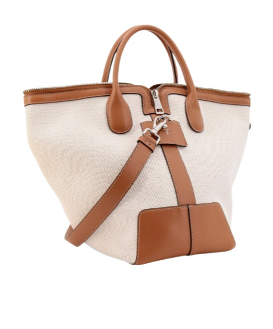 Tod's Double Handle Shoulder Bag In Pink