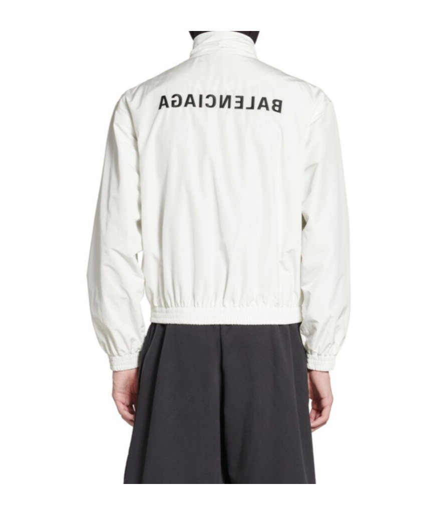Balenciaga Mirror Regular Tracksuit Jacket In White