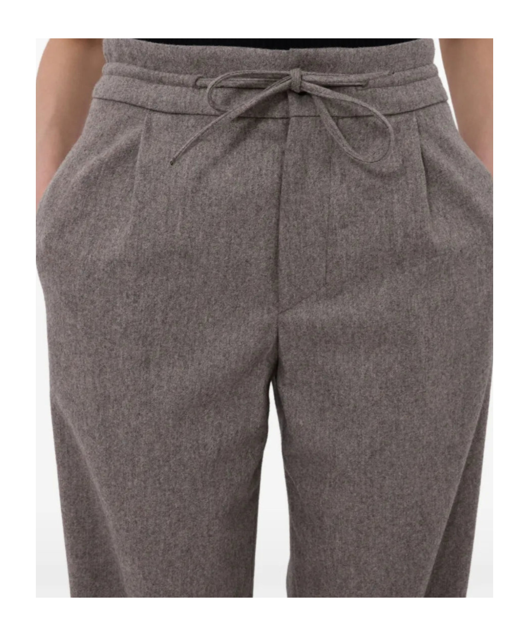 Loulou Studio Cove Lds Stretch Waist Pants In Gray
