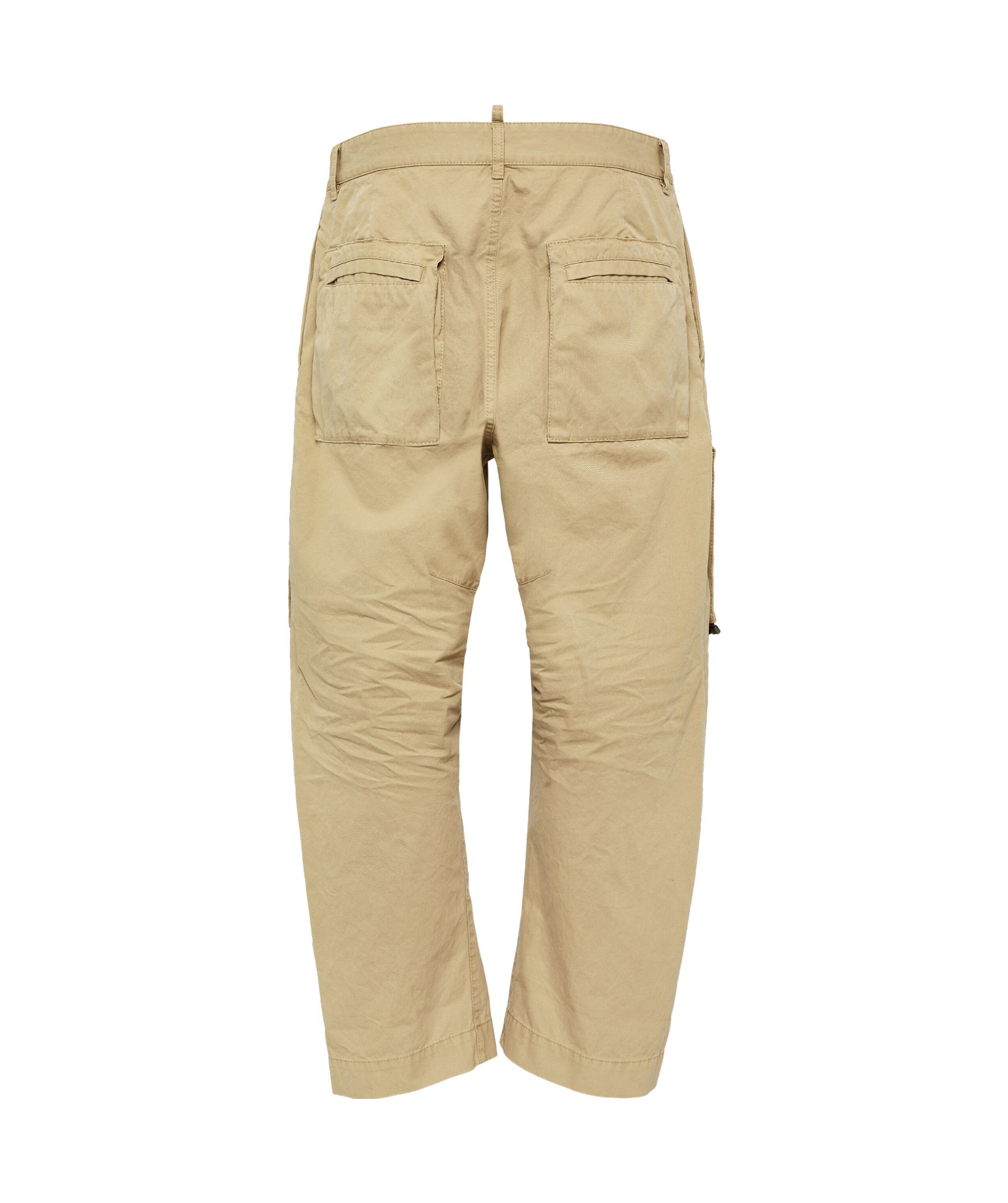 Dsquared2 Zip-detail Straight-leg Cargo Trousers In Nude