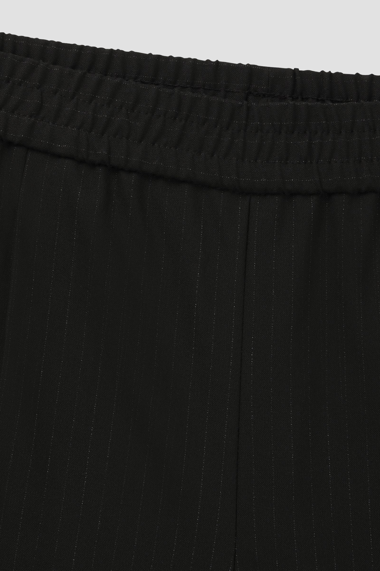 Hugo Boss Pinstriped Trousers In Black