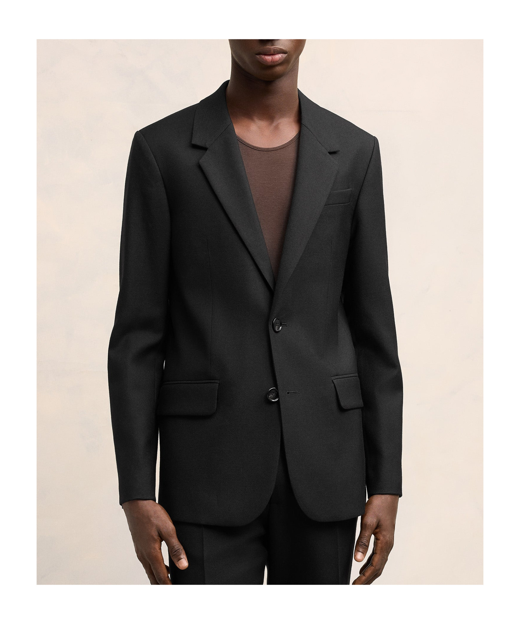 Shop Ami Alexandre Mattiussi Ami Paris Single-breasted Tailored Blazer In Black
