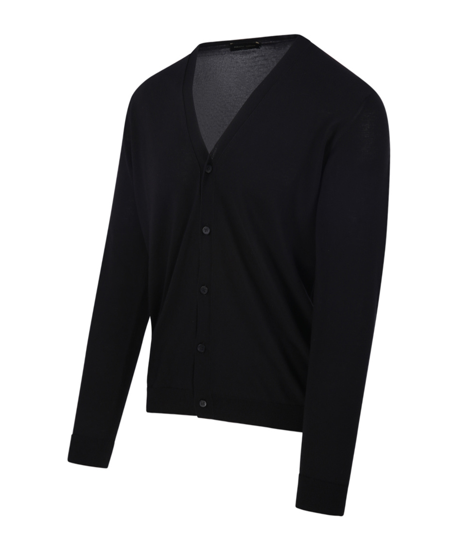 Roberto Collina V-neckline Ribbed Cuffs Long Sleeves