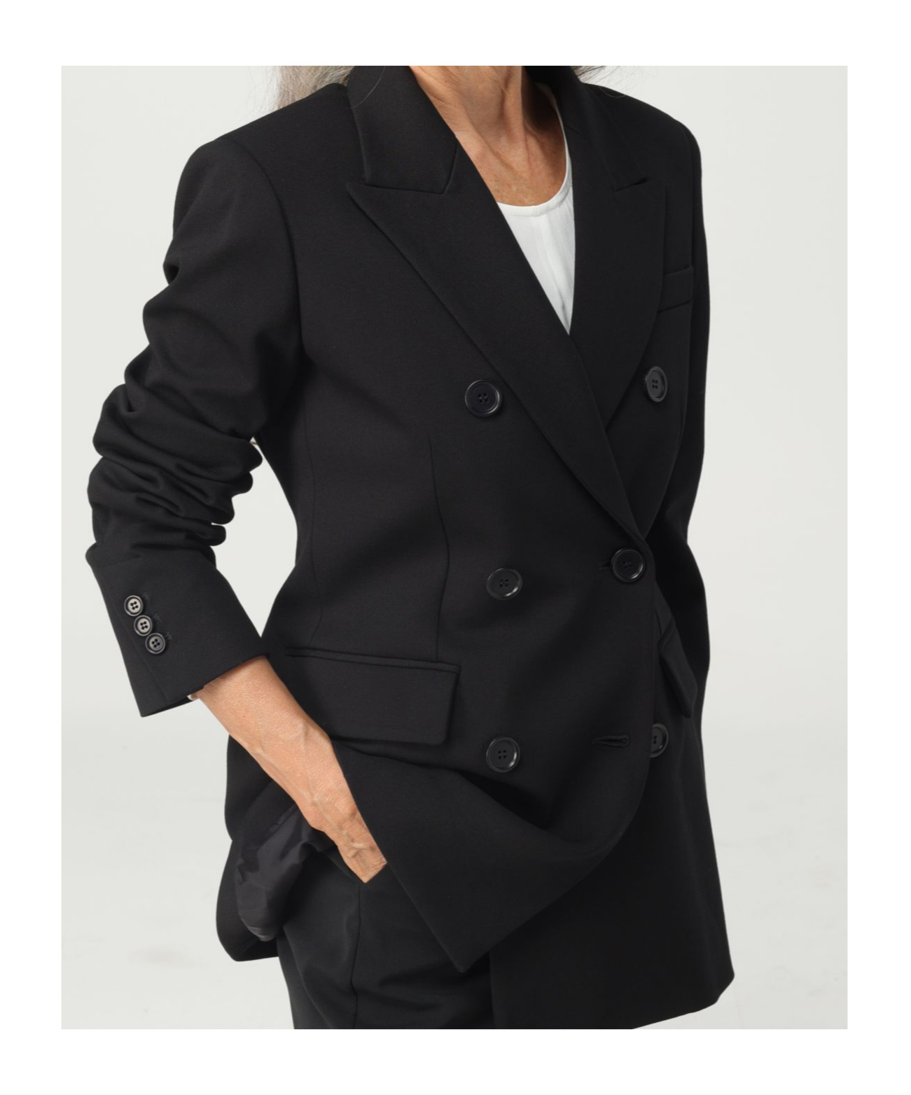 Aspesi Rear Slit Double-breasted Dinner Jacket