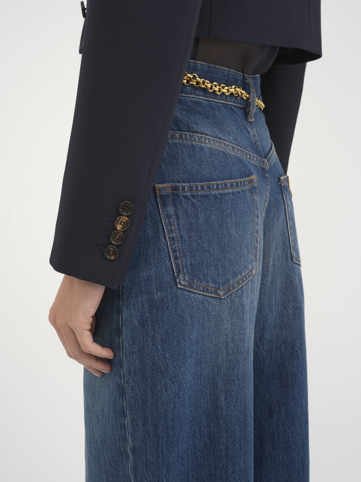 Chloé Cropped Spencer Jacket In Black