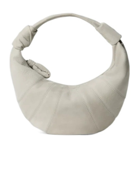 Lemaire Mini Fortune Croissant Topstitched Tote Bag In Green