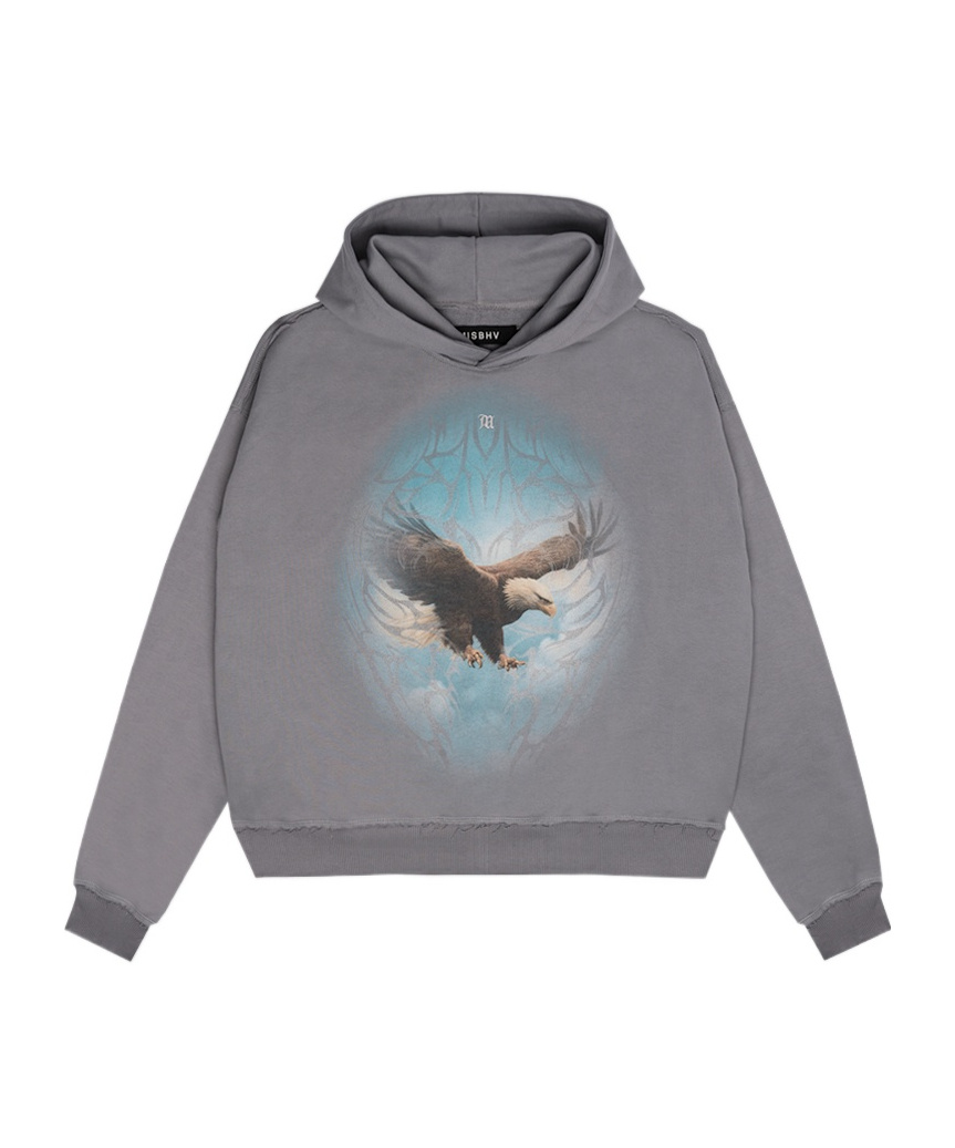 Misbhv Gray Monument Valley Hoodie In Gray