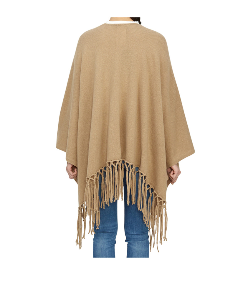 Weekend Max Mara Fringed Cape In Nude