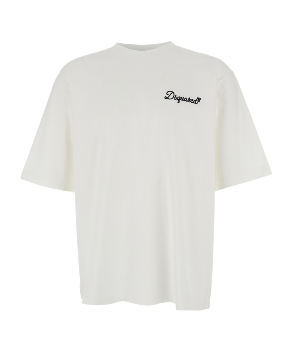 Dsquared2 Crew Neck T-shirt In White
