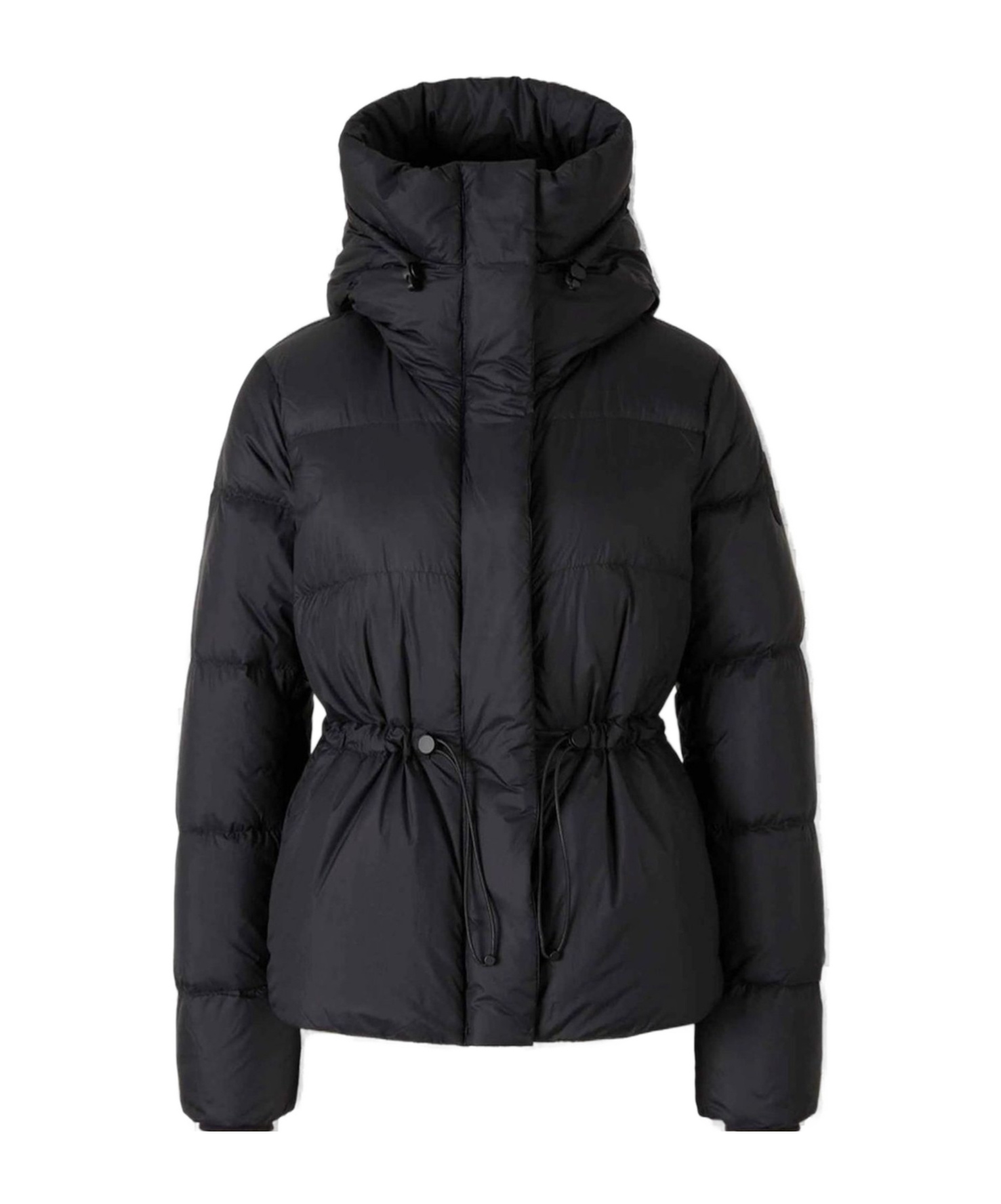 Canada Goose Drawstring Waist Down Jacket In Black