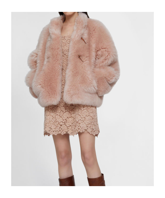 Ermanno Scervino Toggle-fastening Jacket In Pink