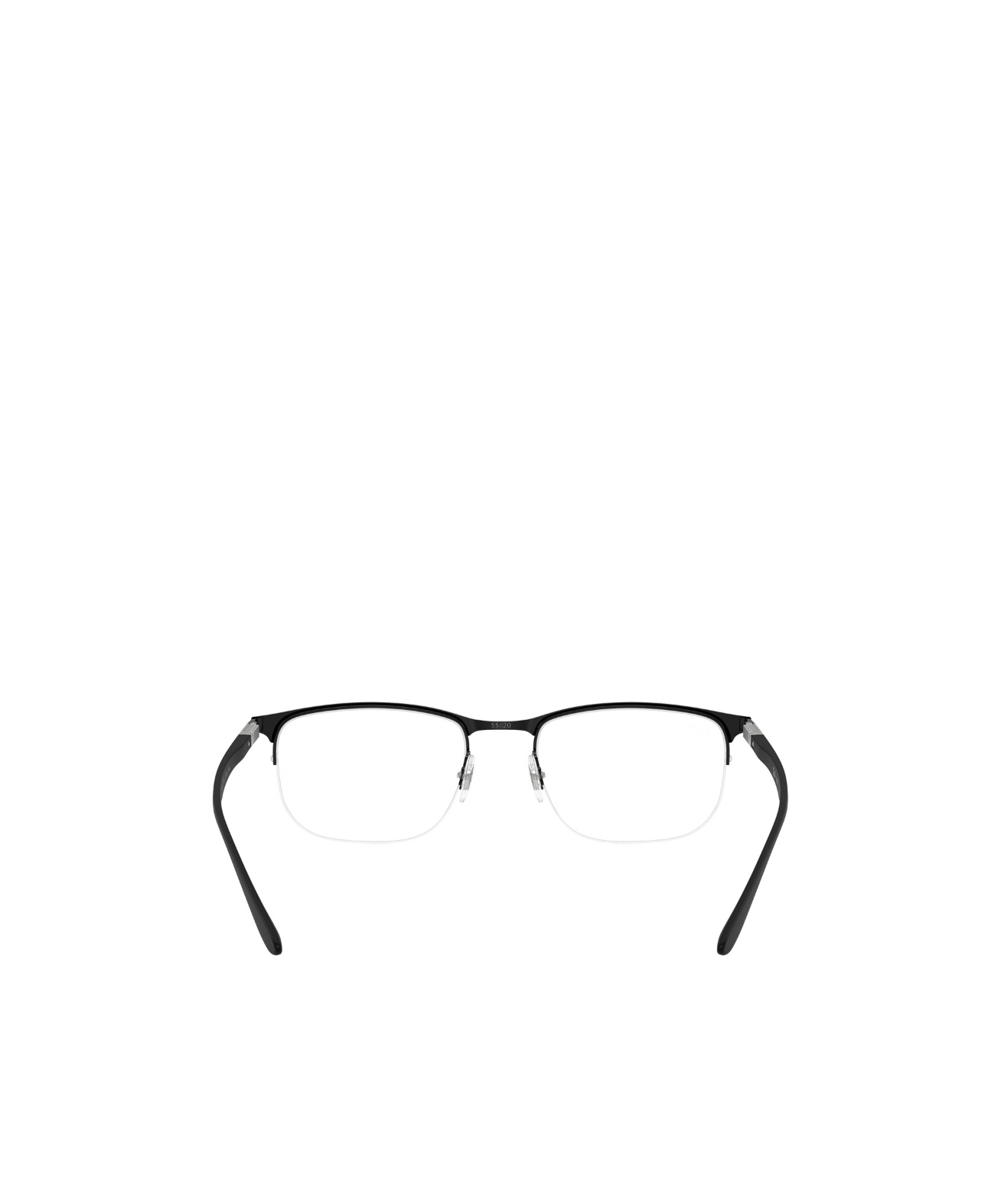 Ray Ban Half-rim Design Glasses In Black
