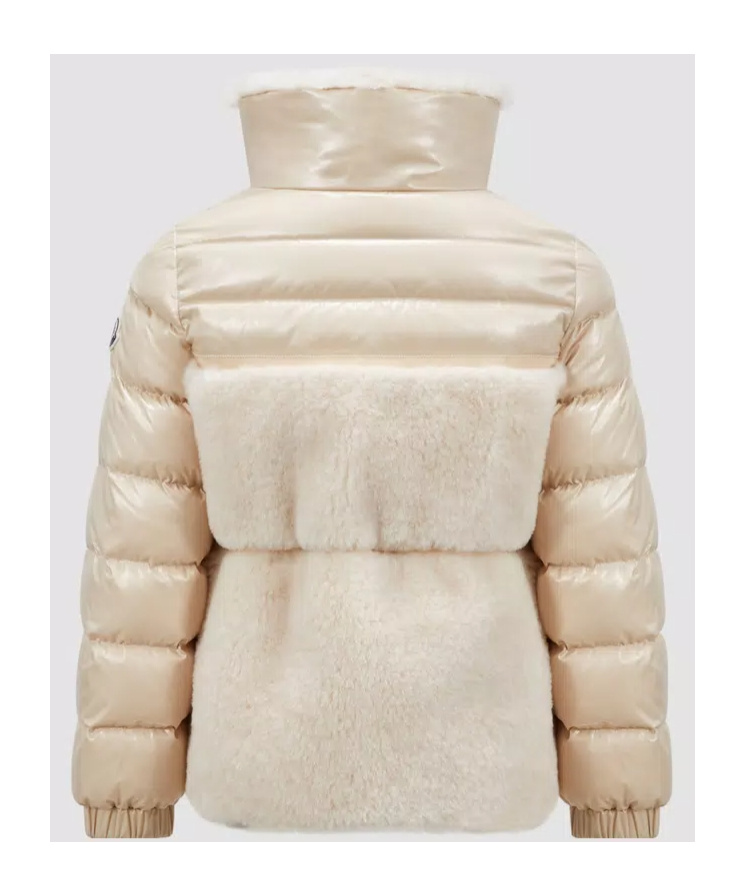 Moncler Amabay Down Jacket In Nude