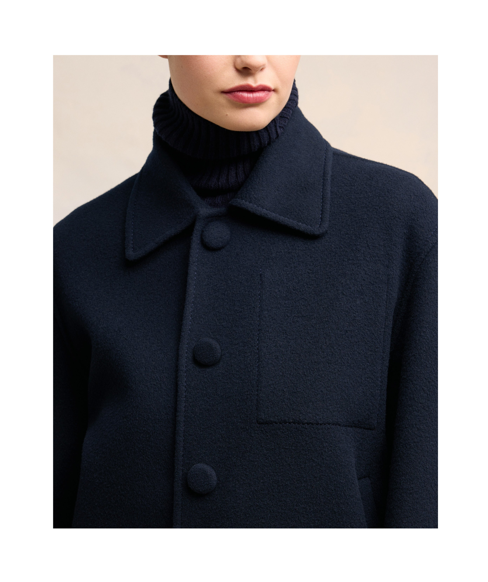 Ami Alexandre Mattiussi Oversize Virgin Wool Jacket In Black