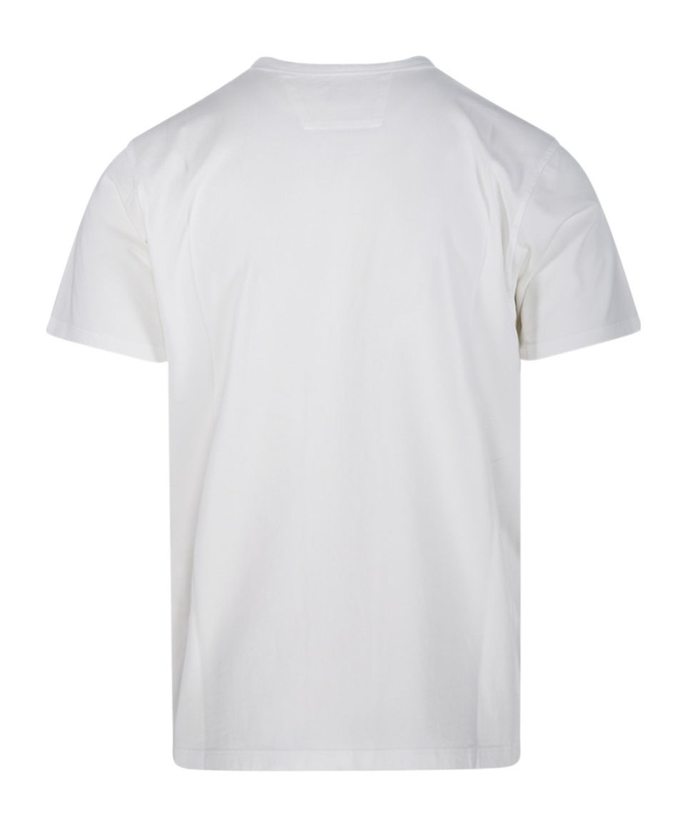 C.p. Company Logo T-shirt Short Sleeves In White