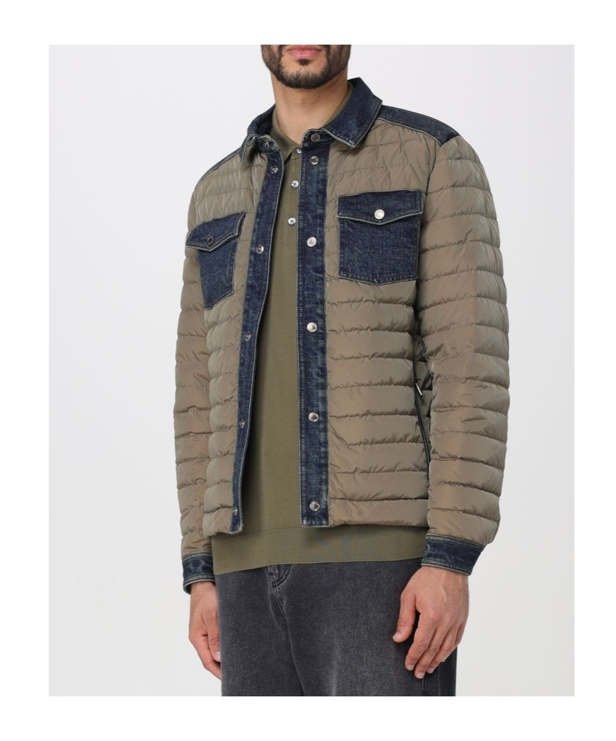 Moorer Jacket  Men Color Green In Gray