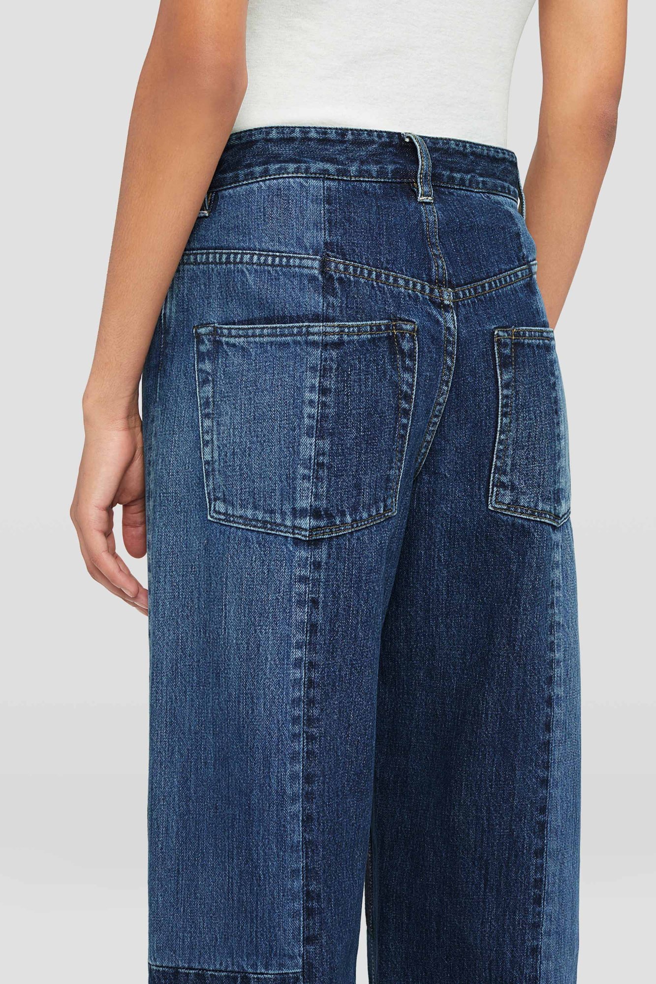 Jil Sander Straight-leg Cotton Trousers In Blue