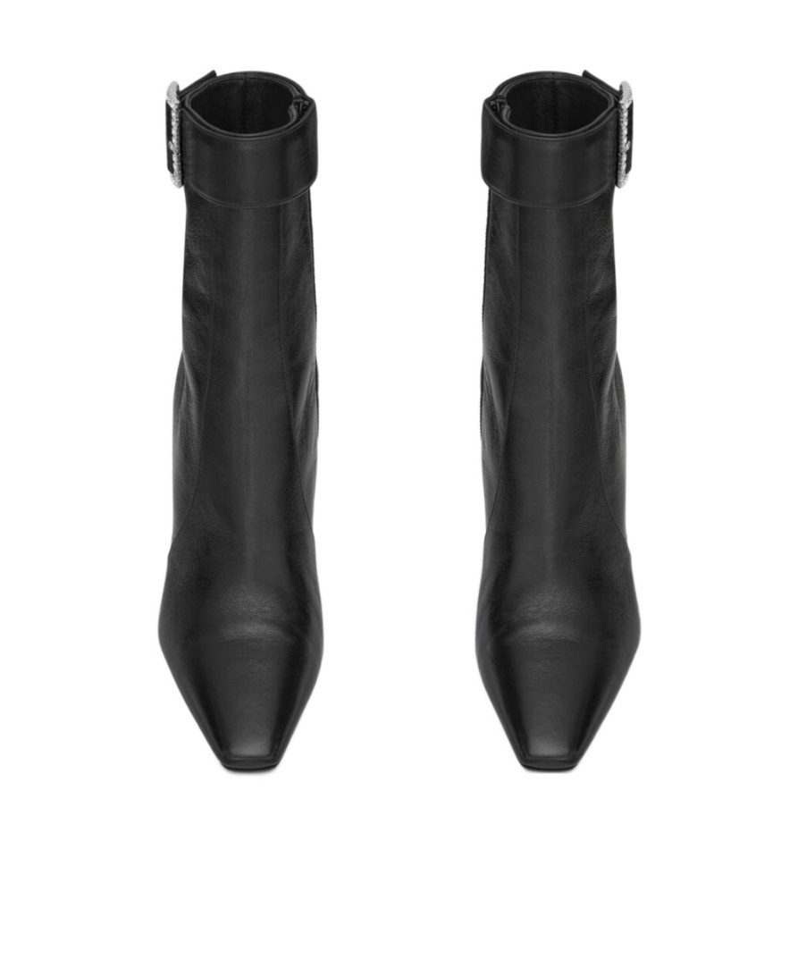 Saint Laurent Claude 90mm Boots In Black