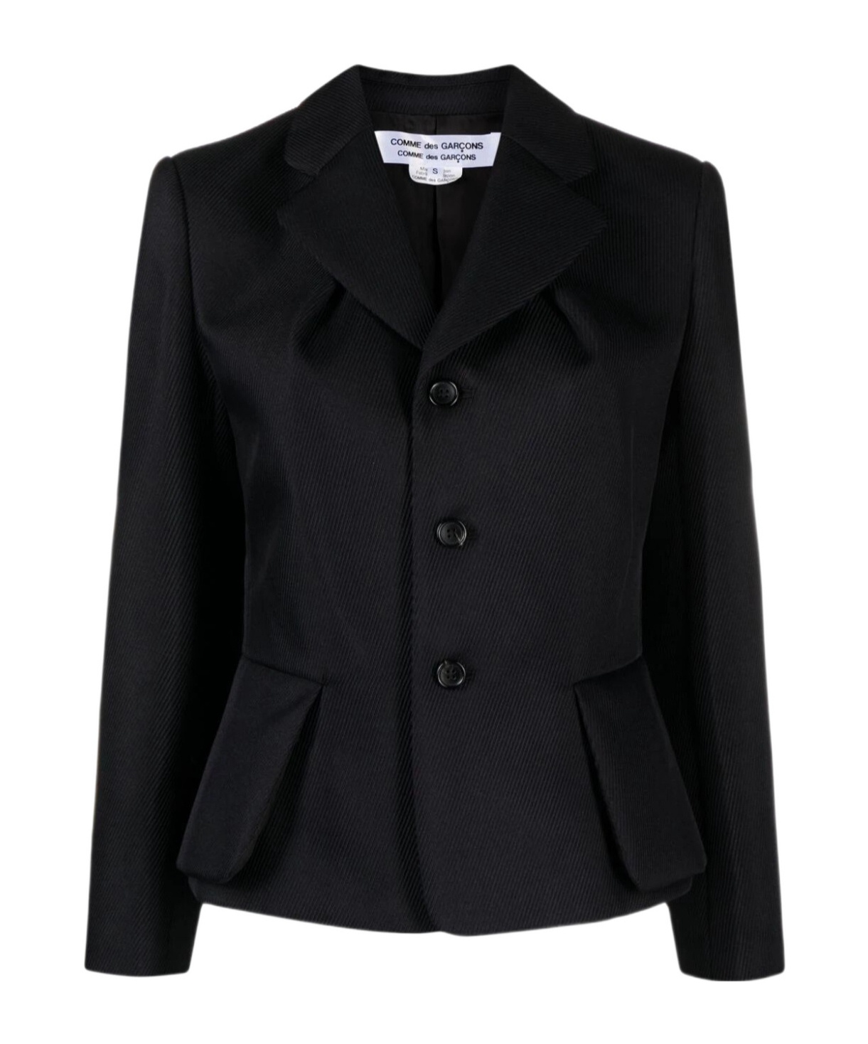 Shop Comme Des Garçons Single-breasted Blazer In Black
