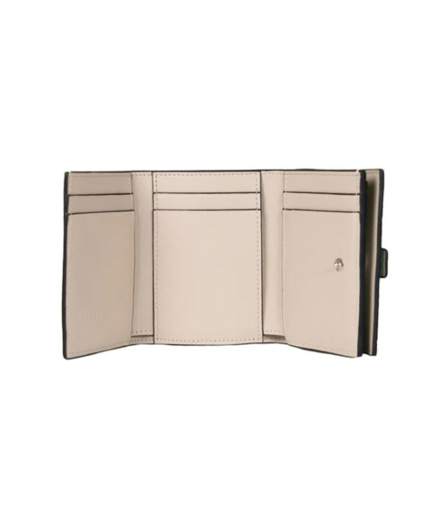 Shop Loewe Trifold Wallet In Green