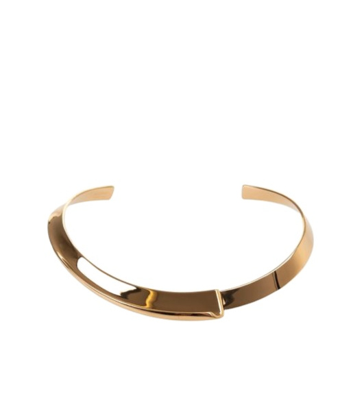Jacquemus Polished Bangle In Yellow