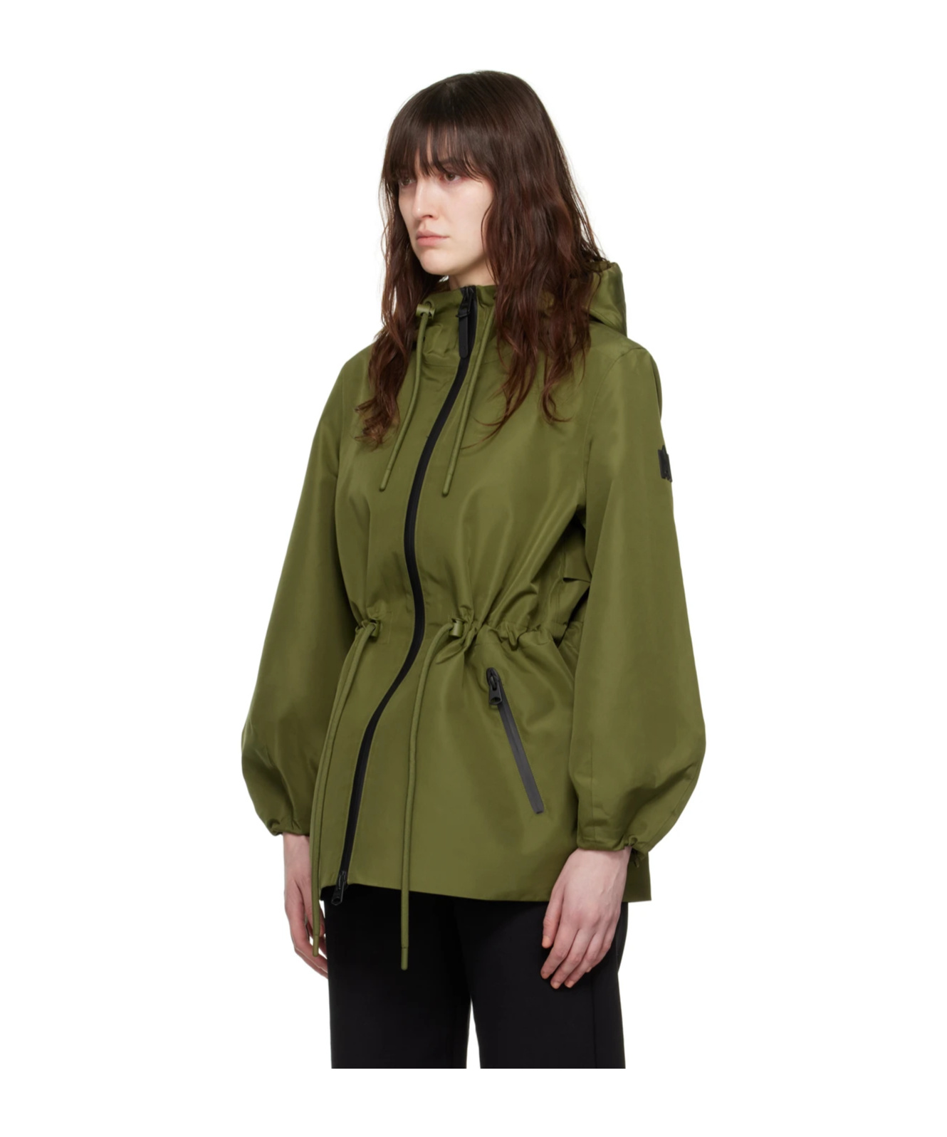 Mackage Kalea Zipper Casual Jacket In Green