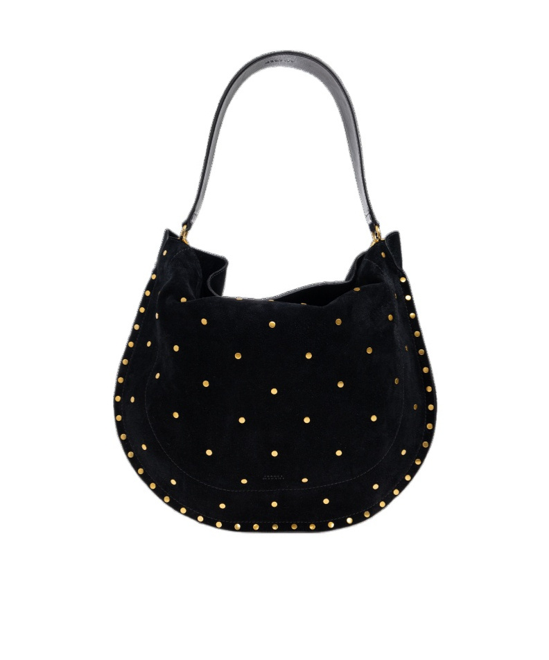 Isabel Marant Logo Shoulder Bag In Black