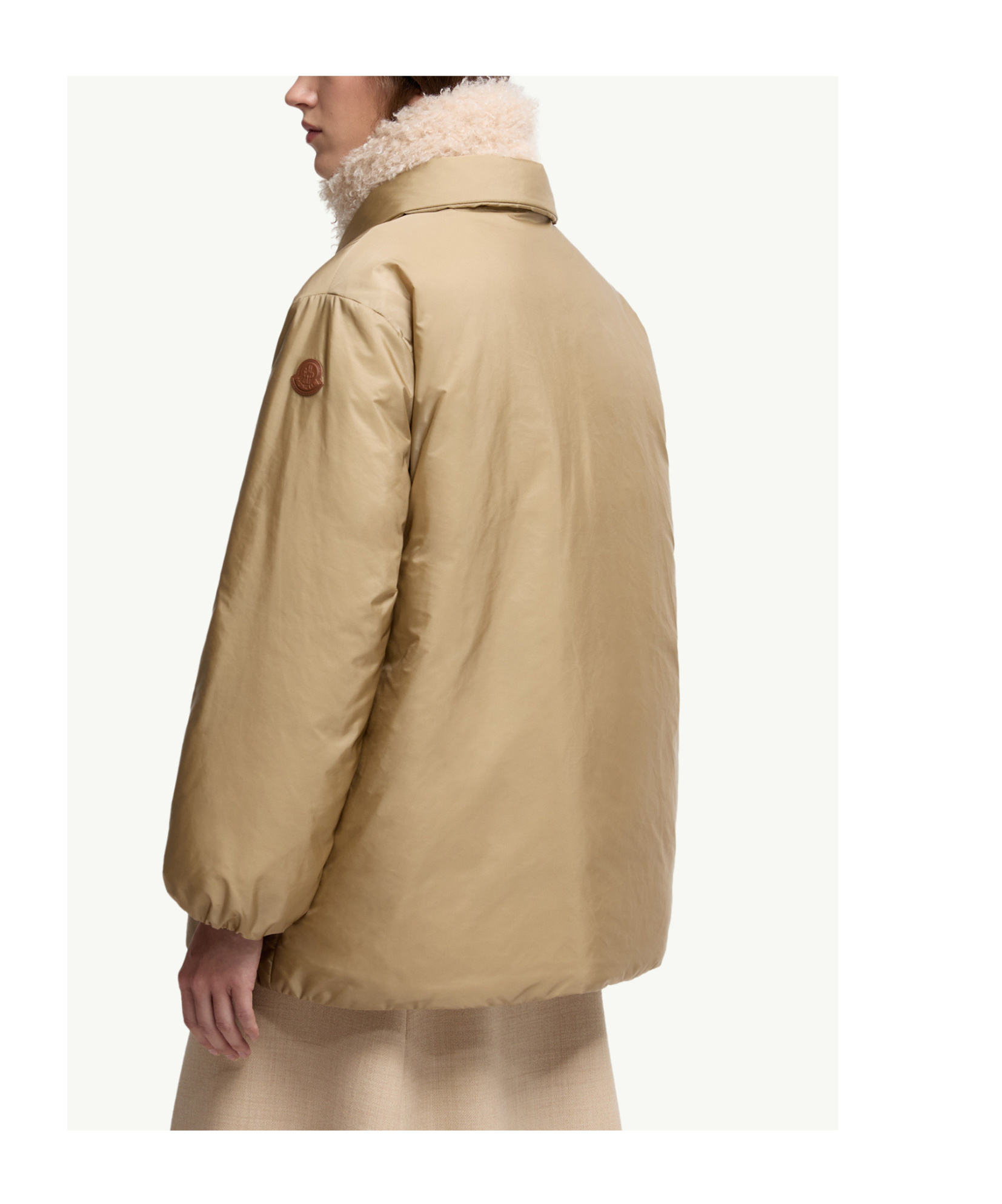 Moncler Voue 3-in-1 Short Down Jacket In Brown