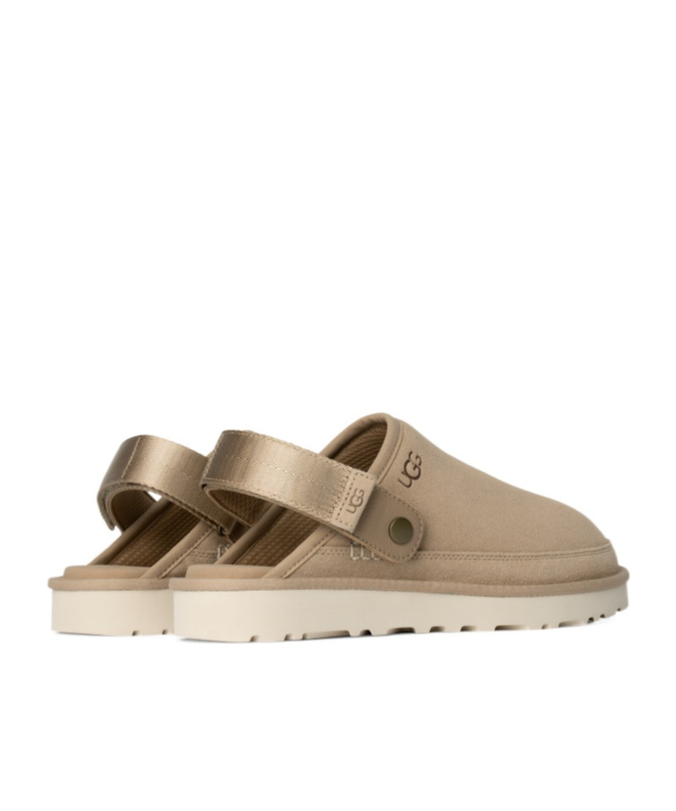 Shop Ugg Logo-debossed Slippers In Nude