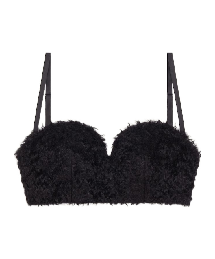 Givenchy Bullet Bra Top In Mohair In Black