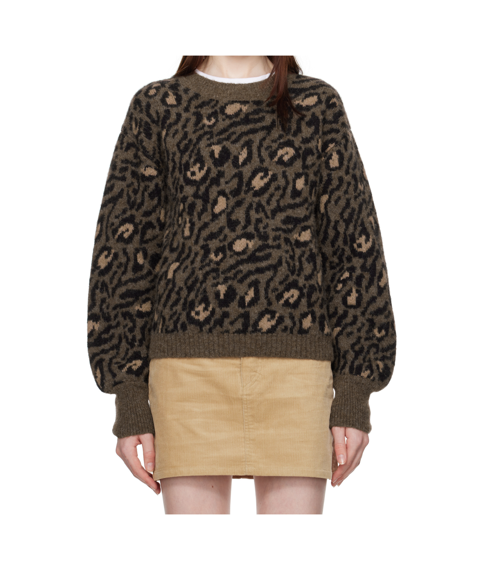 Apc Brown Selena Sweater In Black