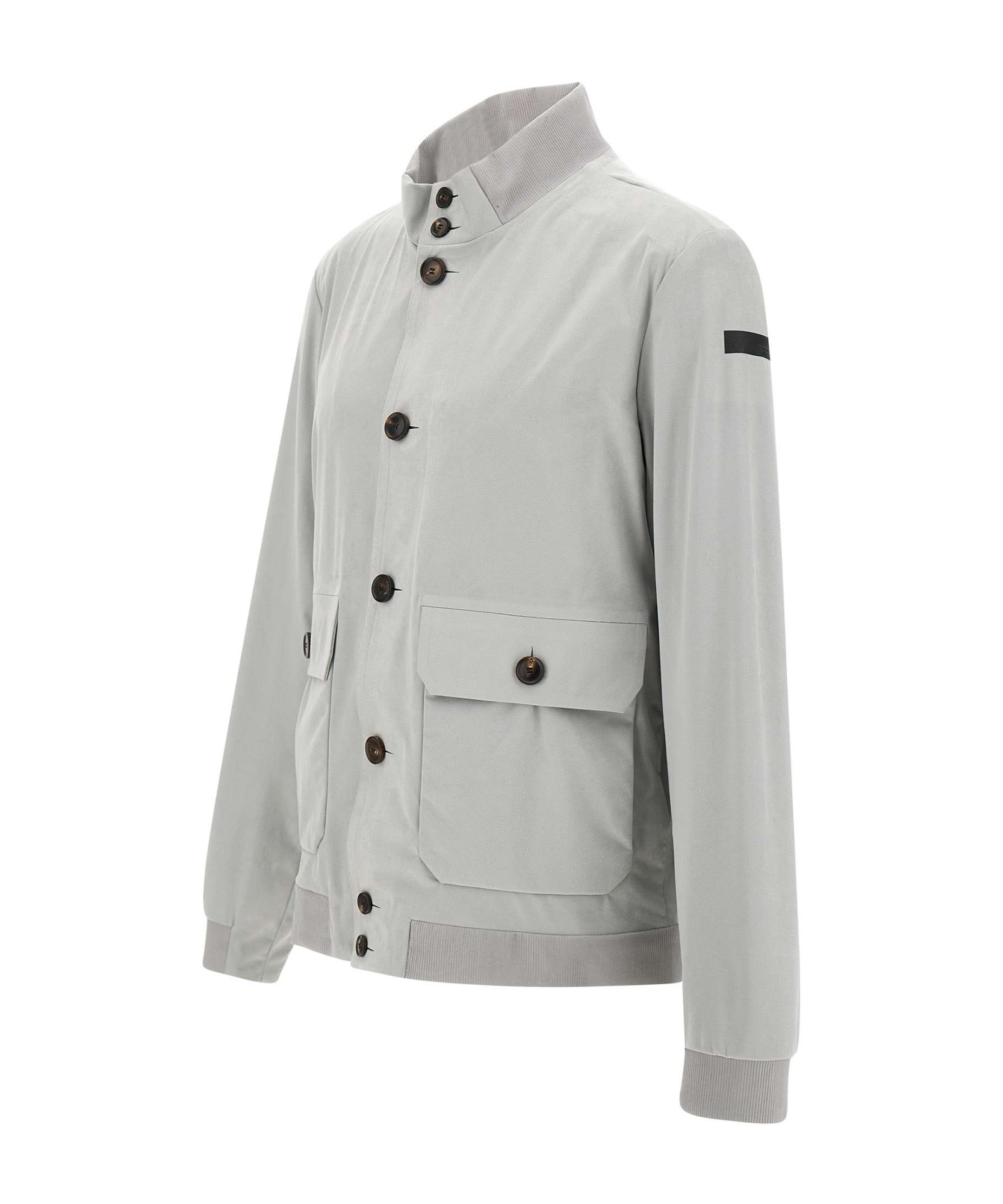 Rrd Nabucco Button-up Bomber Jacket In Grey
