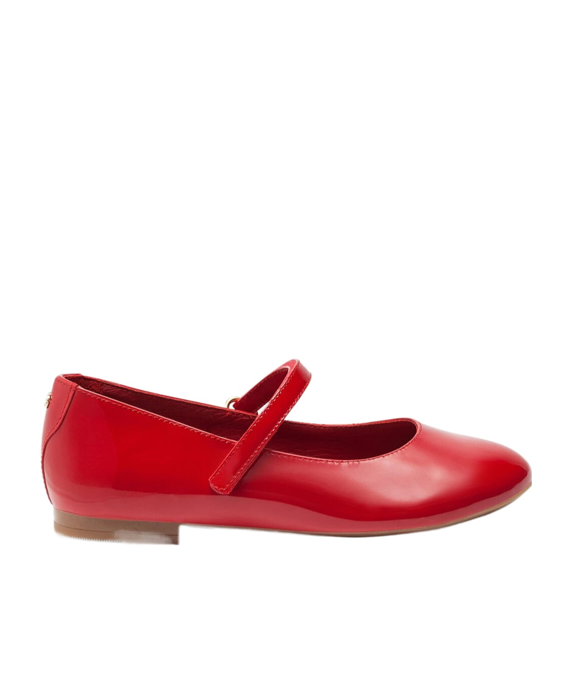 Dolce & Gabbana Patent Leather Mary Jane Ballet Shoe In Red