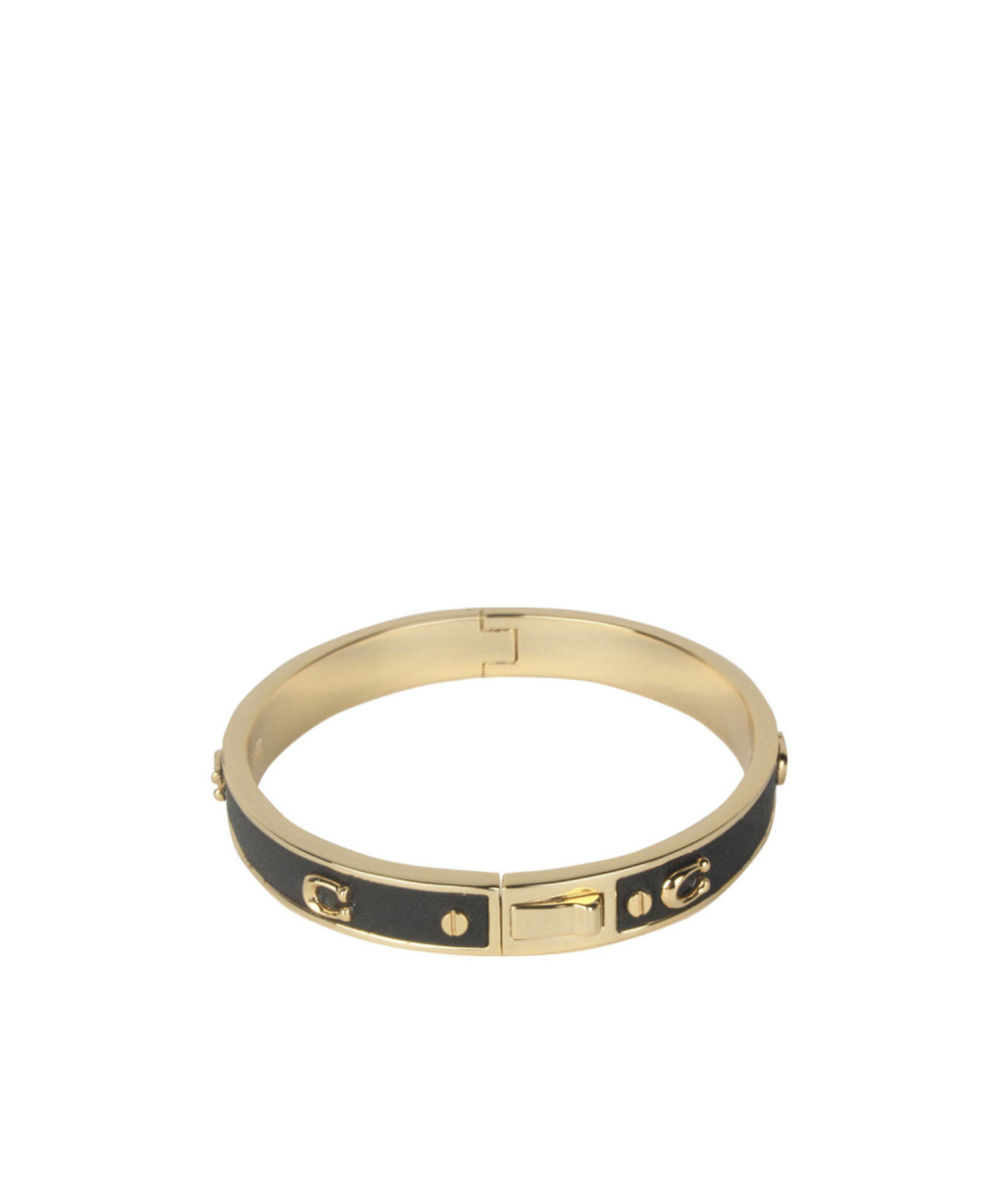COACH HINGED LOGO BANGLE BRACELET