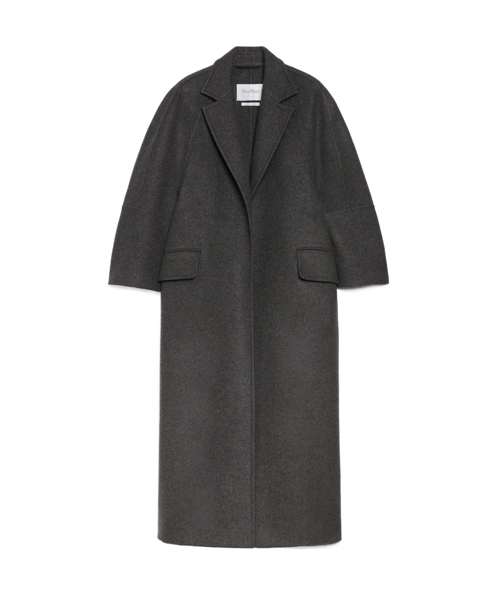 Max Mara Virgin Wool-blend Coat In Black