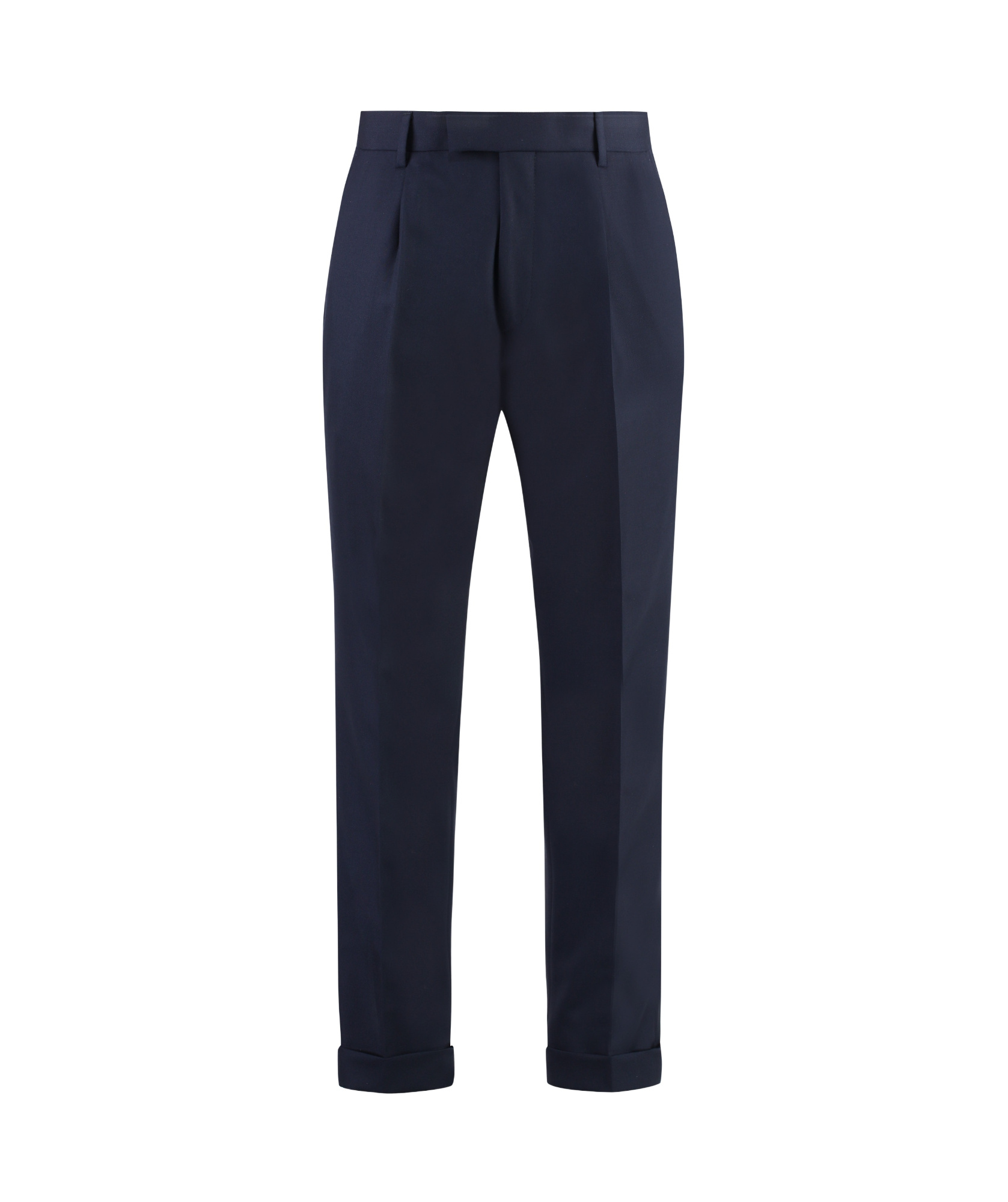Hugo Boss Boss Virgin Wool Trousers In Black