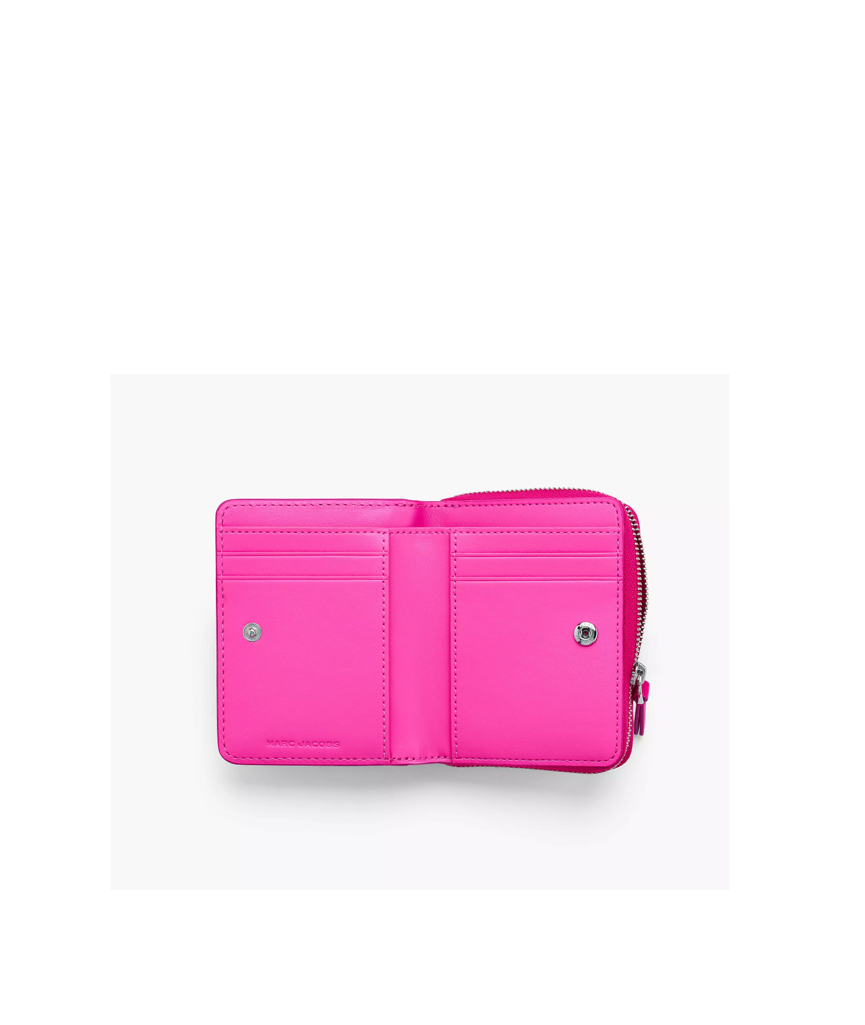 Shop Marc Jacobs Logo-print Leather Wallet In Pink