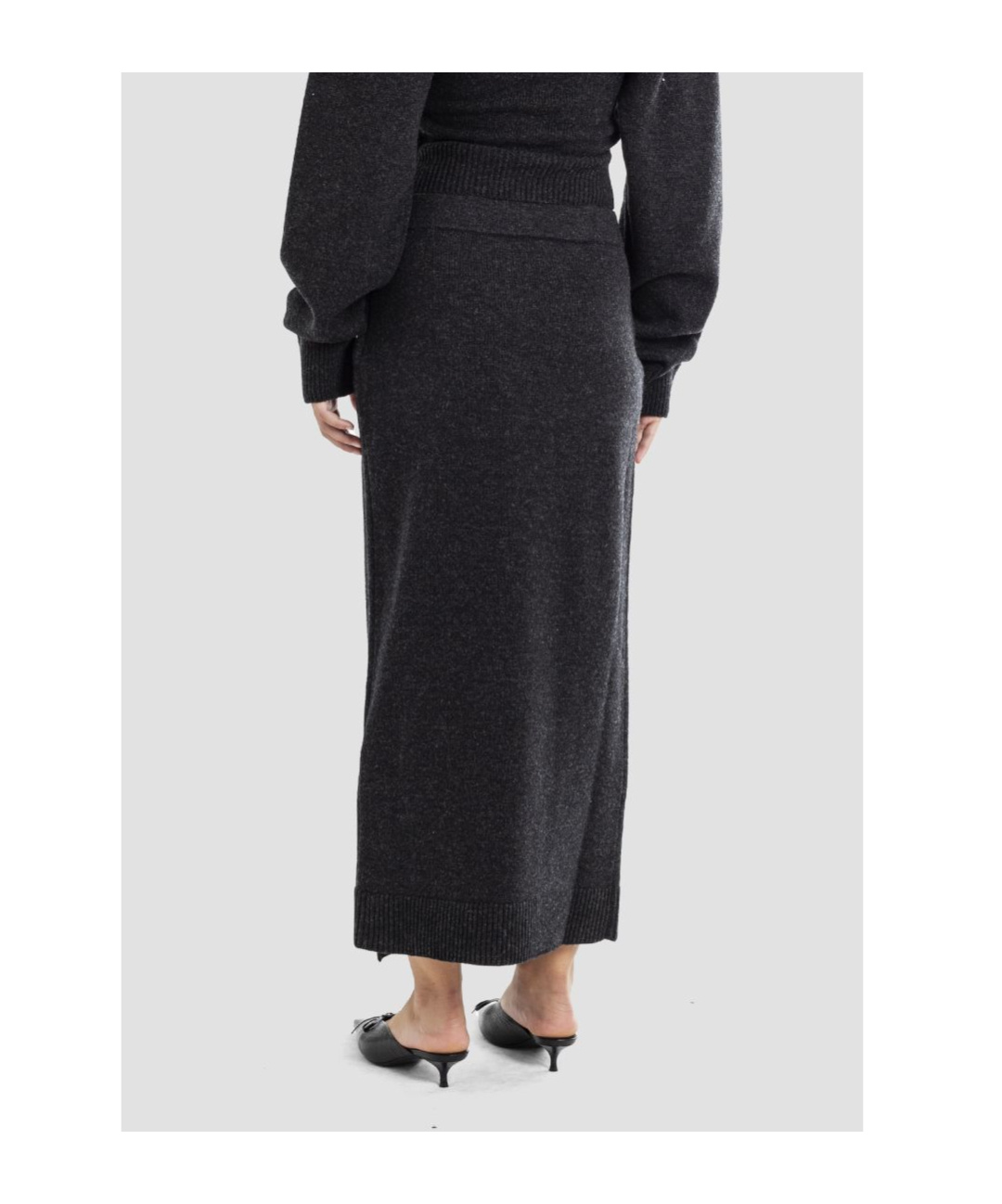 Balenciaga Wool Skirt In Black