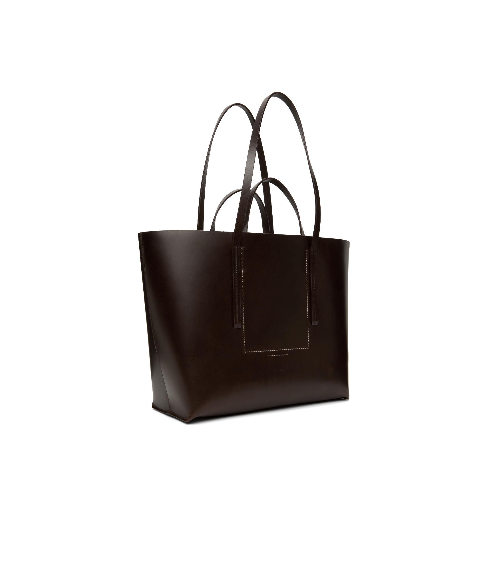 Rick Owens Double Handle Tote Bag In Black