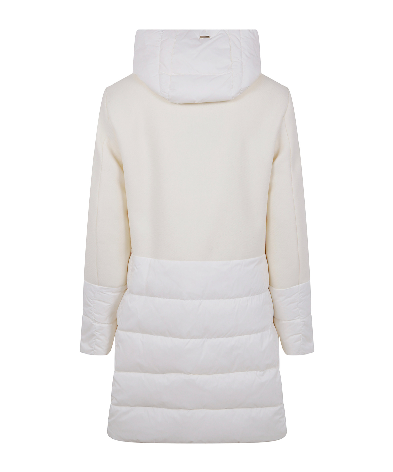 Herno Mix Fabric Medium Jacket In White