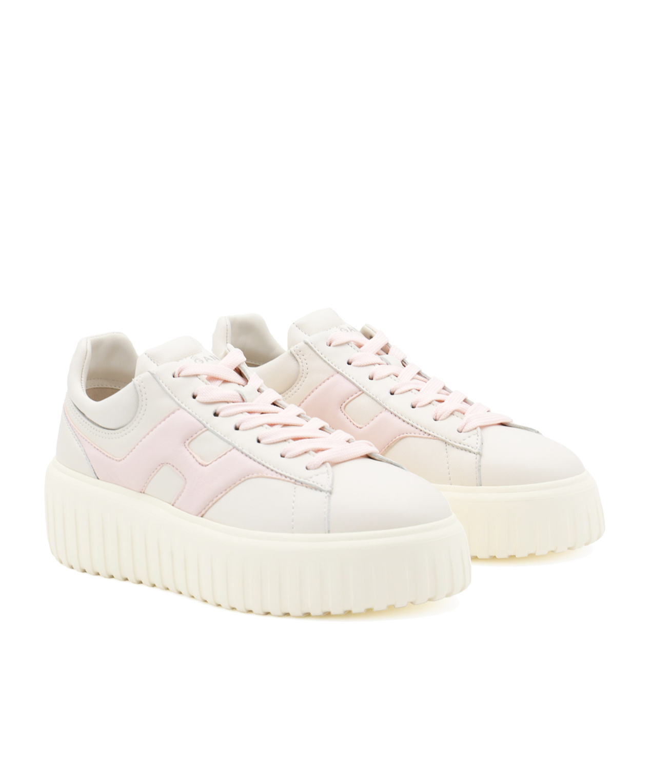 Hogan H-stripe Sneakers In White