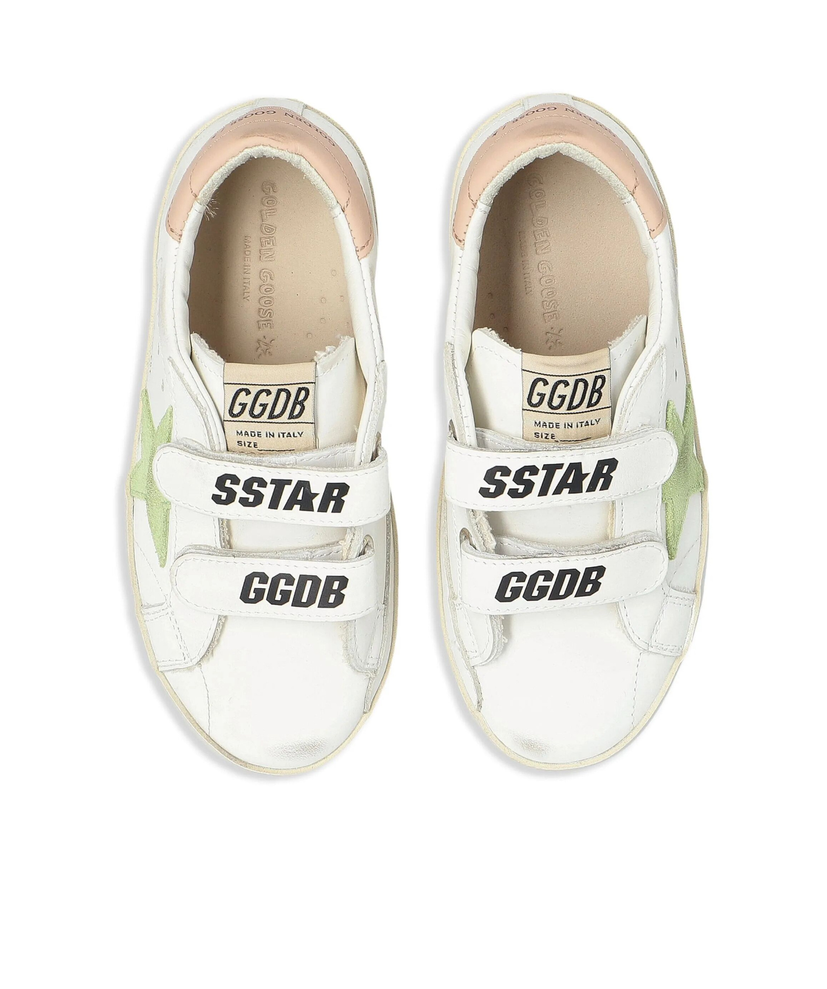GOLDEN GOOSE GOLDEN GOOSE KIDS OLD SCHOOL TOUCH STRAP SNEAKERS